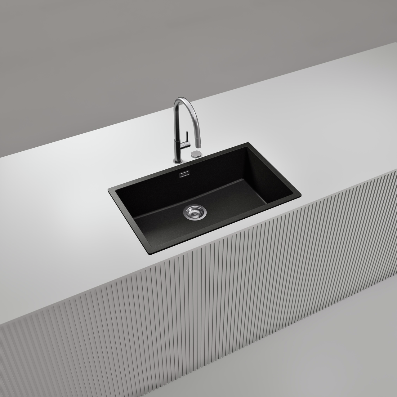 Dřez FORMHAUS D-100LS NERO